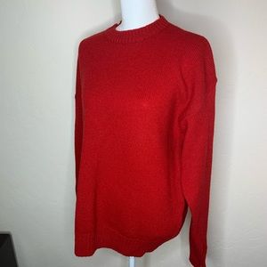 Pendleton Red 100% Virgin Wool Sweater